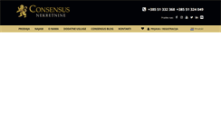 Desktop Screenshot of consensus-nekretnine.hr