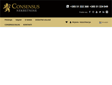 Tablet Screenshot of consensus-nekretnine.hr